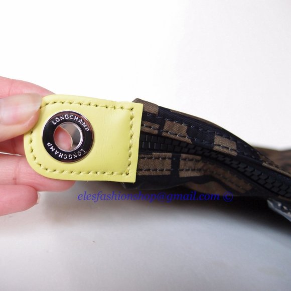 NWT LONGCHAMP Le Pliage LGP Small Crossbody Satchel Bag BLACK Khaki AUTHENTIC - Picture 11 of 14